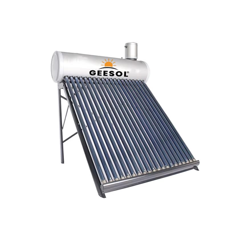 200l non Pressurised solar water heater side
